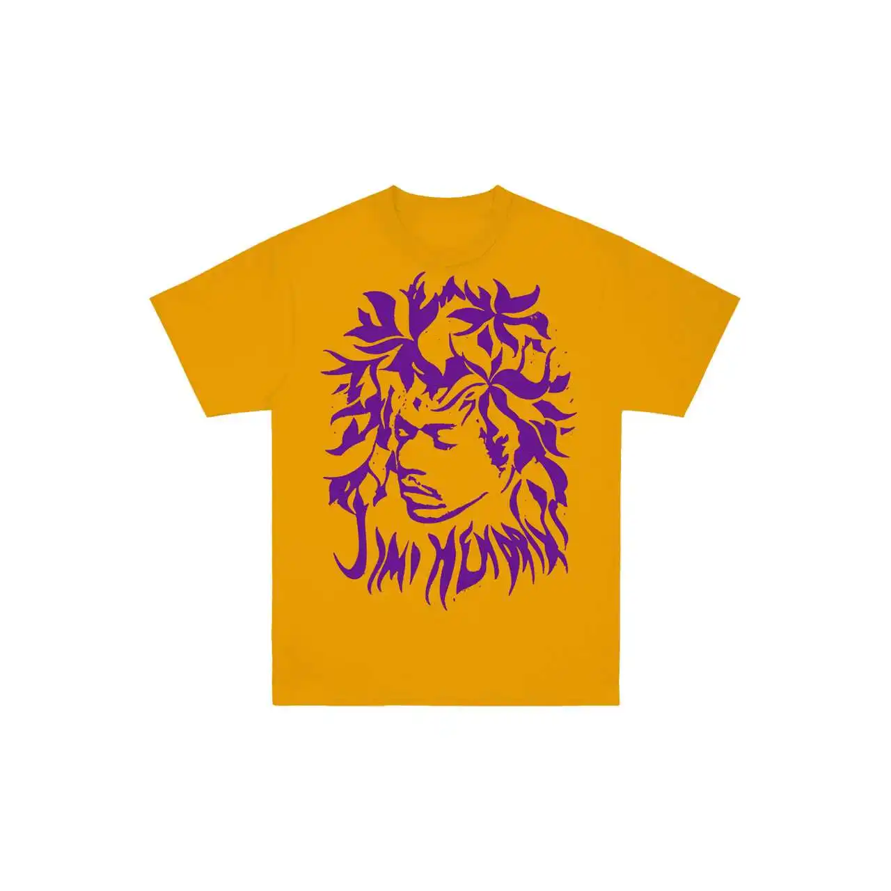 Retro Jimi Hendrix Rock Musician and Electric Guitarist T-Shirt 100% Cotton Graphic Tee Men Women Summer Streetwear Top