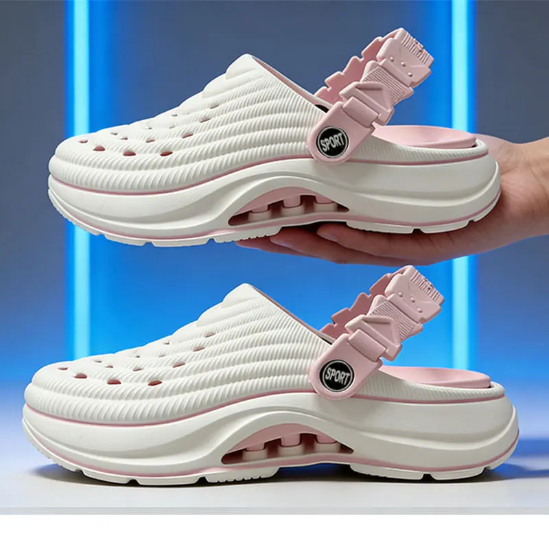 EVA hole shoes women's summer wear non-slip couple bag head slippers thick-soled dual-purpose outdoor sports beach sandals