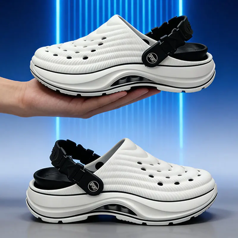 EVA hole shoes women's summer wear non-slip couple bag head slippers thick-soled dual-purpose outdoor sports beach sandals