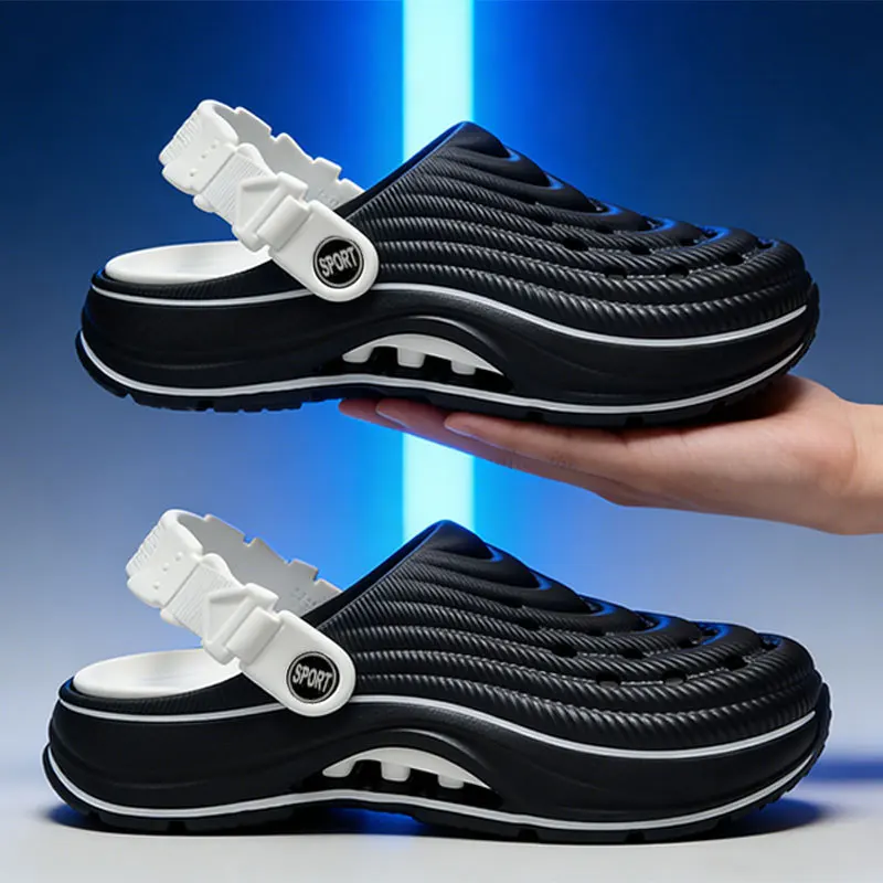 EVA hole shoes women's summer wear non-slip couple bag head slippers thick-soled dual-purpose outdoor sports beach sandals