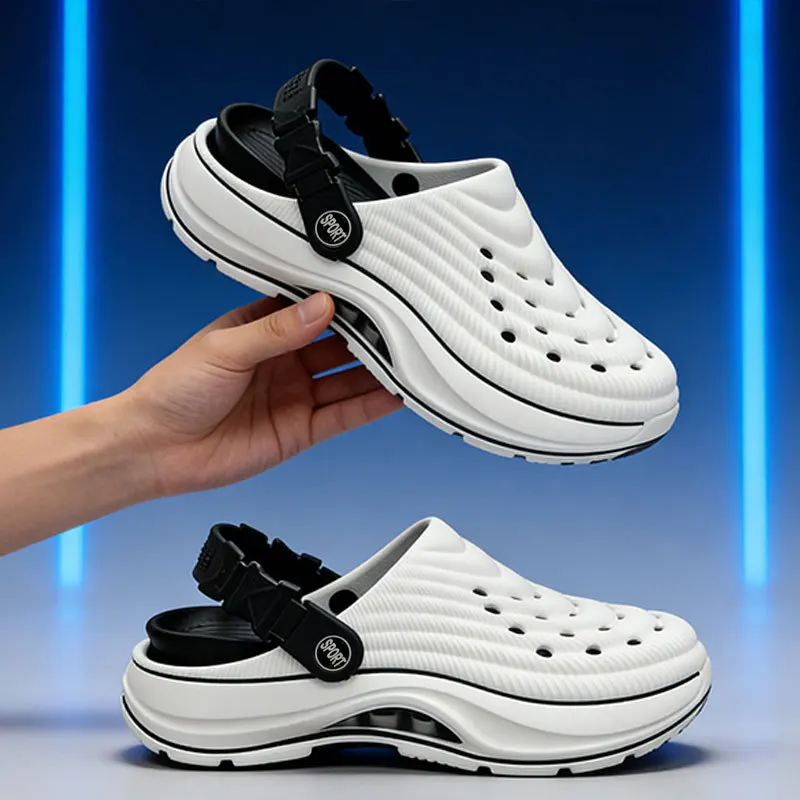 EVA hole shoes women's summer wear non-slip couple bag head slippers thick-soled dual-purpose outdoor sports beach sandals