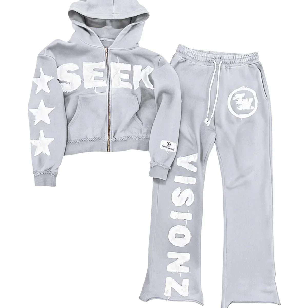 26 year new 3D printed adult European and American casual zipper hooded casual suit