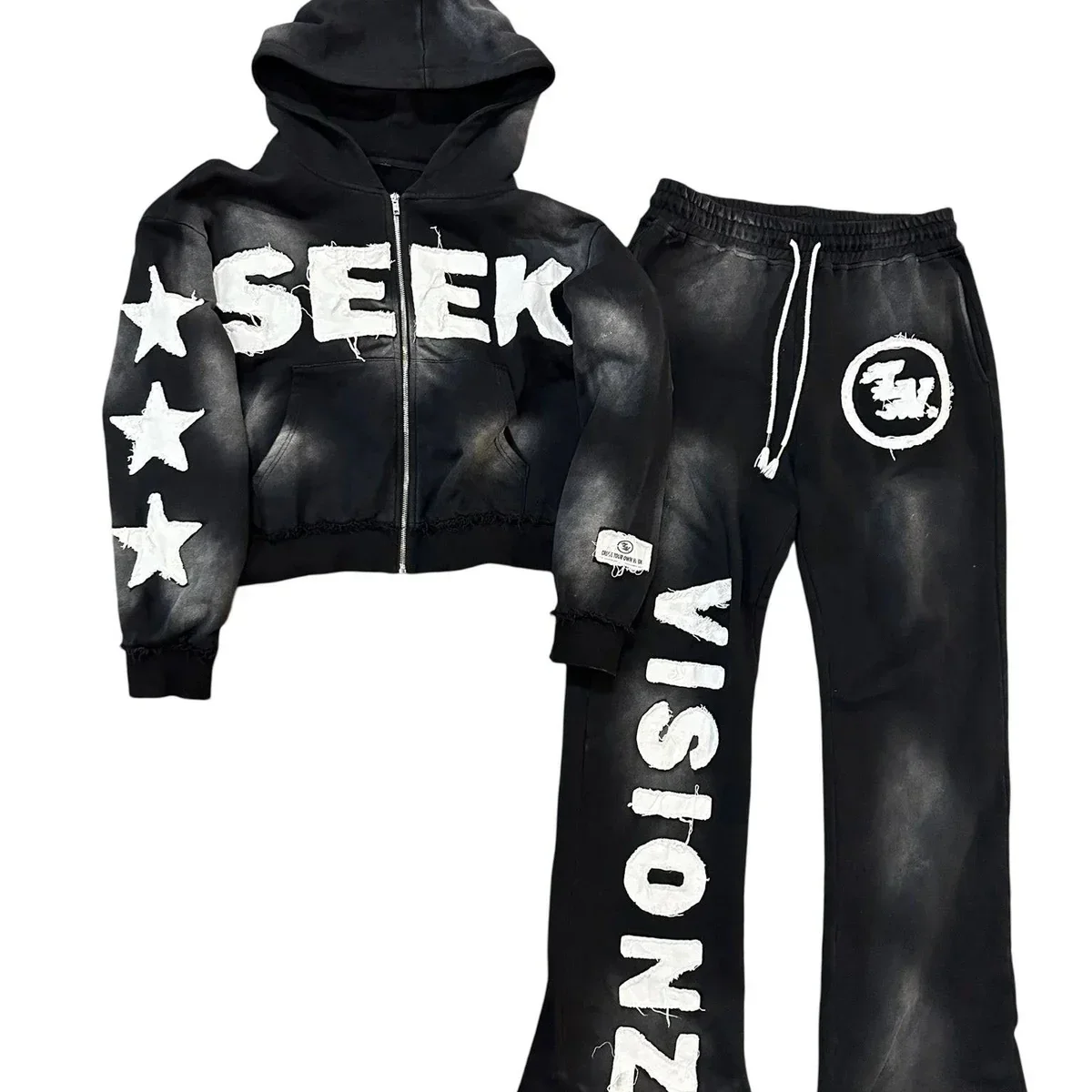 26 year new 3D printed adult European and American casual zipper hooded casual suit