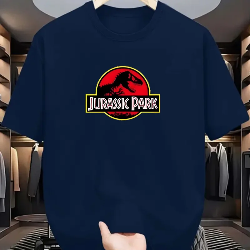 Jurassic Park T-shirt Men and Women Cotton Printed T-shirt Casual Funny Shirt "Jurassic World" Short-sleeved Cool Summer T-shirt