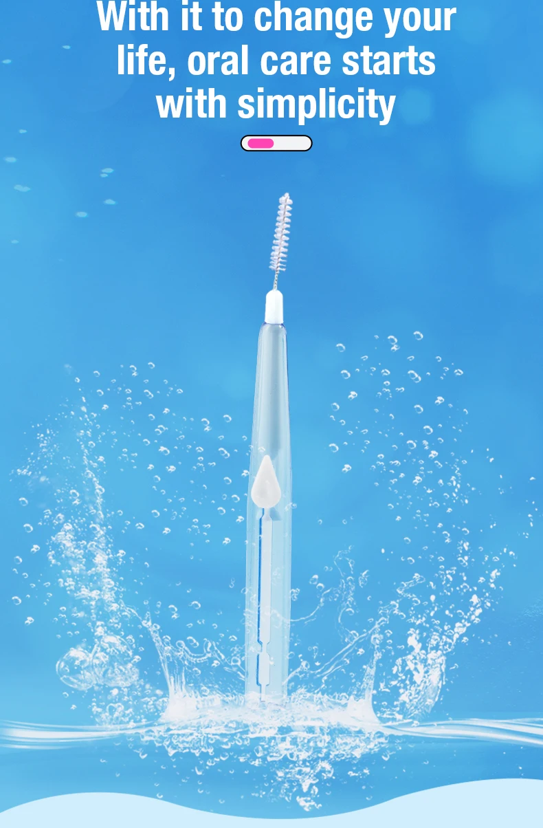 30/40/60 Pcs/Box Toothpick Dental Interdental Brush 0.6-1.5Mm Cleaning Between Teeth Oral Care Orthodontic I Shape Tooth Floss