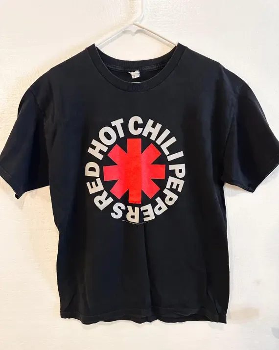 2026 Summer Red Hot Chili Peppers Band Graphic Print T-shirt Summer New Short Sleeves Men Women Cotton Y2K Quality Shirt