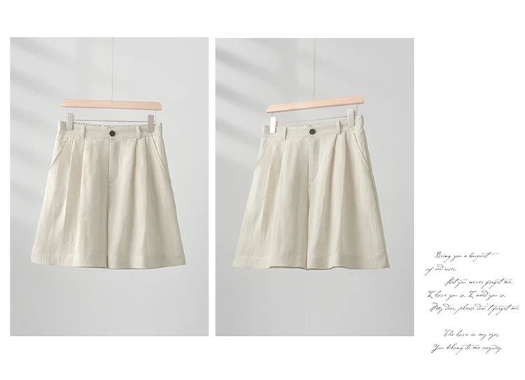 2026 Women's Linen Shorts Y2K, Single Button Zipper Fly Multi Pocket Mini Shorts, Home Leisure Commute Daily Summer Shorts