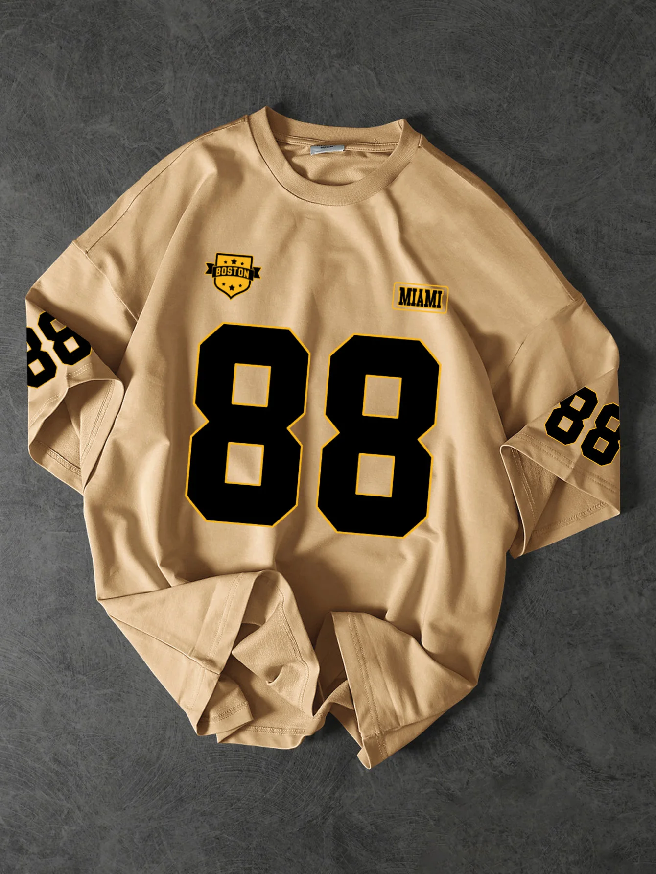 Vintage Boston Miami 88 Varsity Oversized Tee