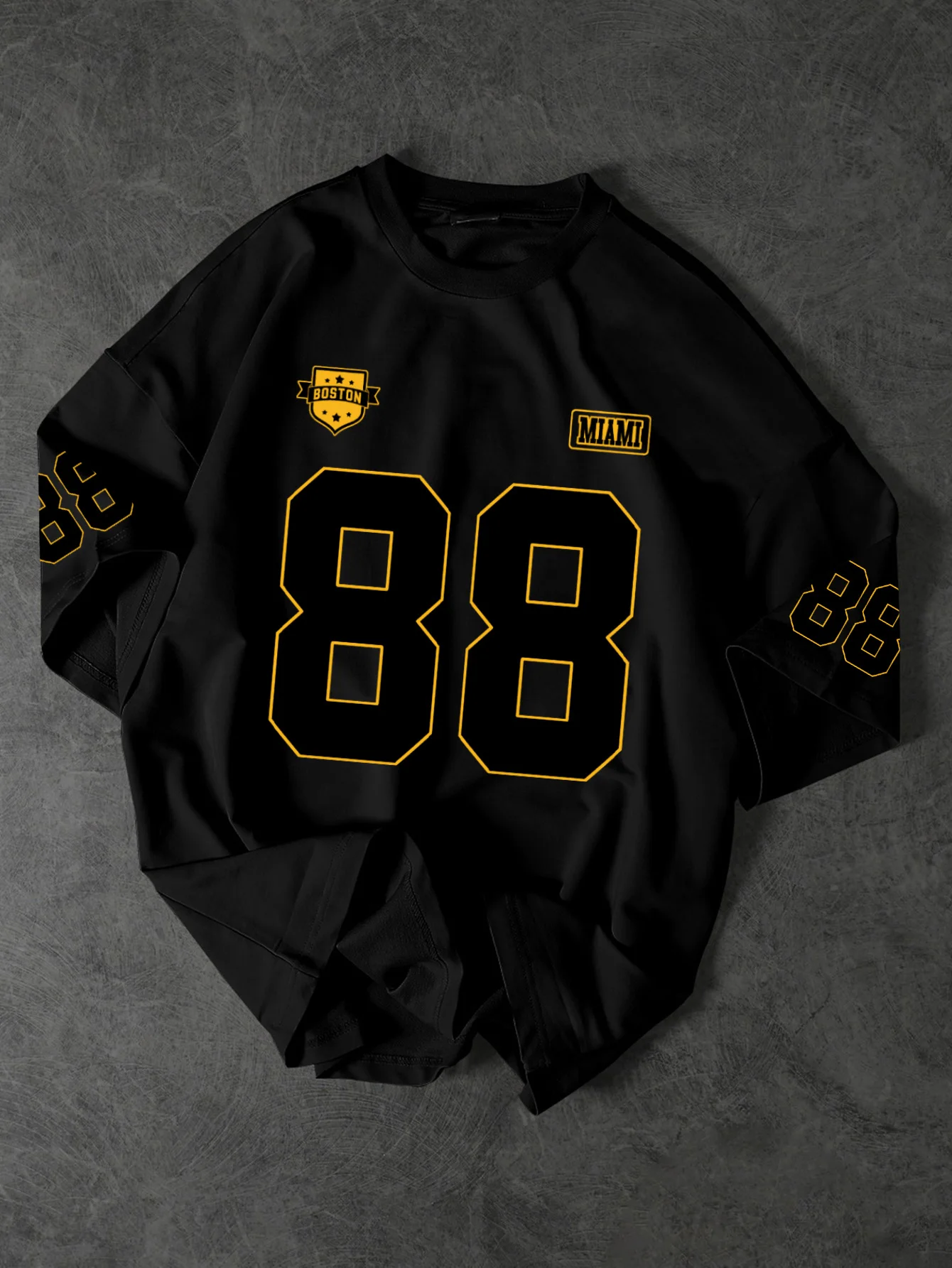 Vintage Boston Miami 88 Varsity Oversized Tee