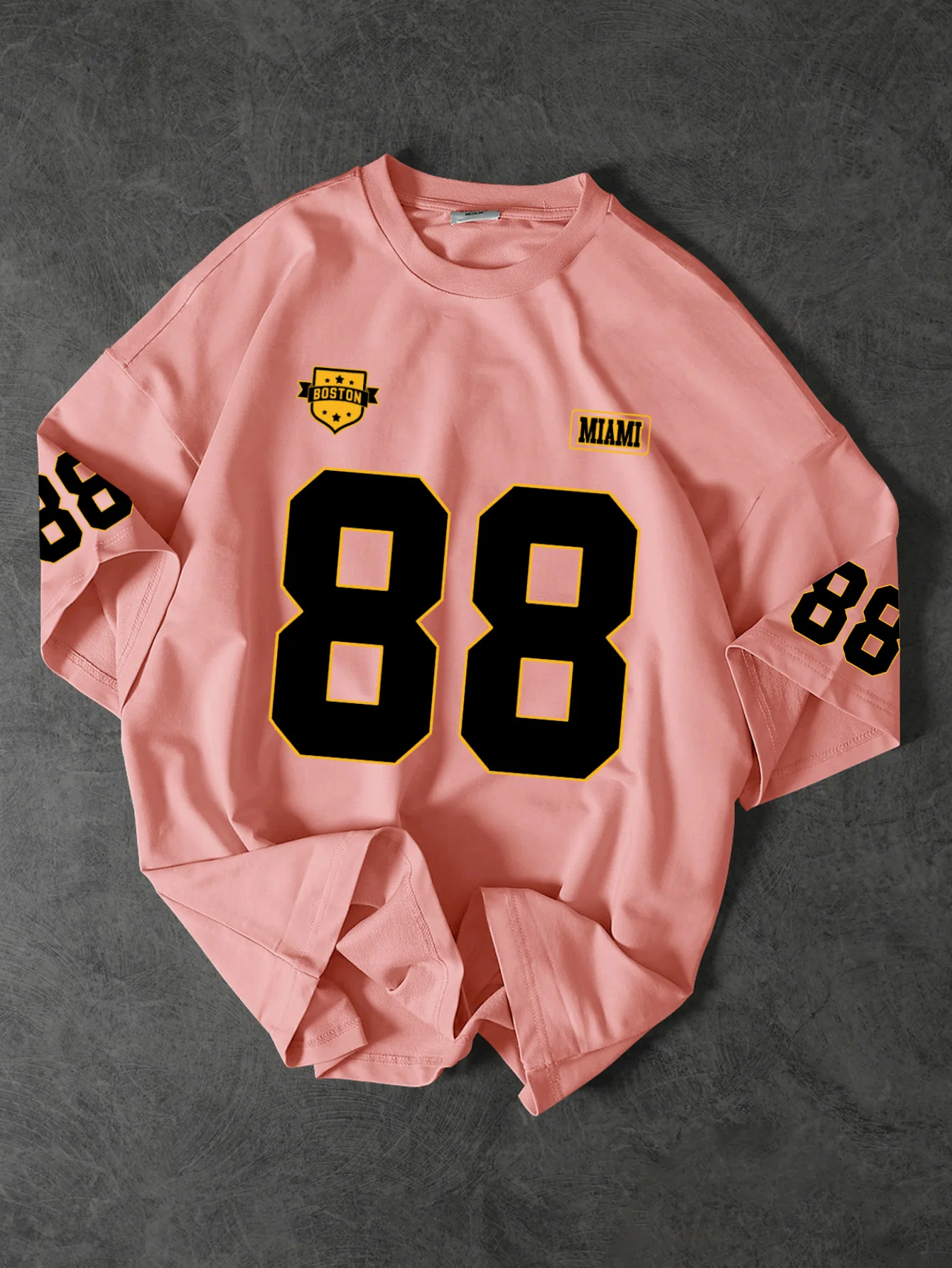 Vintage Boston Miami 88 Varsity Oversized Tee