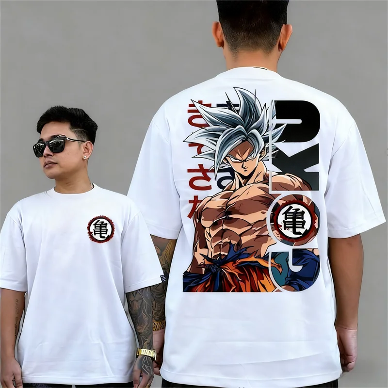 2026 New Goku Dragon Ball Anime T-shirt for Men and Women Extra Casual Cotton Men and Women T-shirt Summer Sports Harajuku