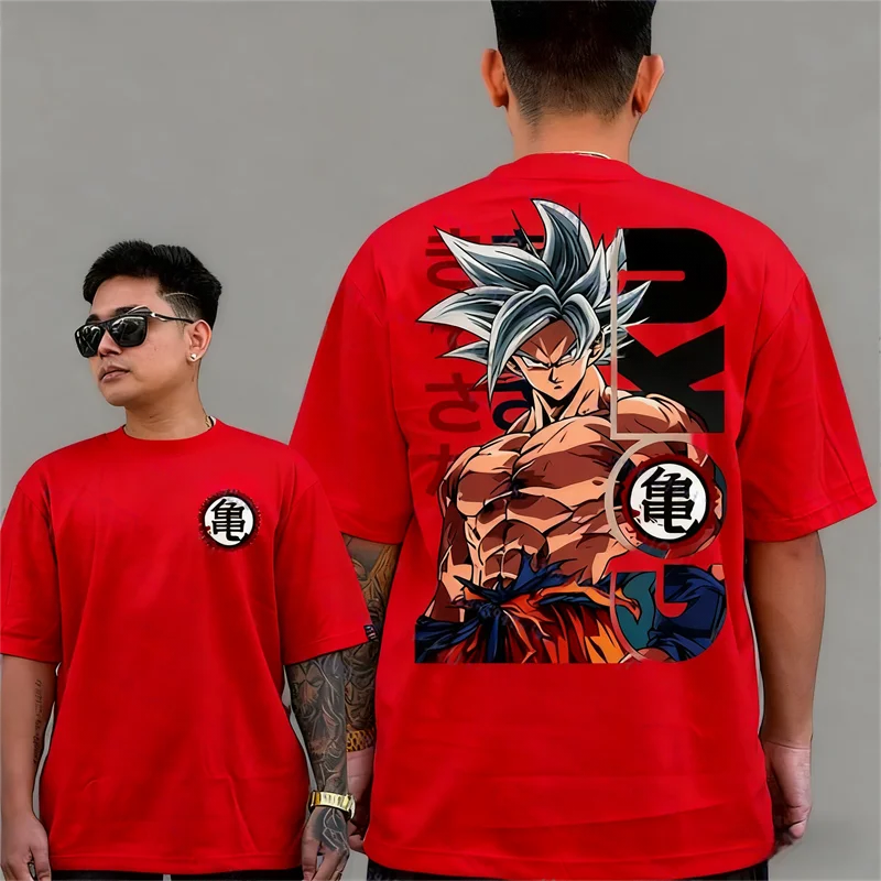 2026 New Goku Dragon Ball Anime T-shirt for Men and Women Extra Casual Cotton Men and Women T-shirt Summer Sports Harajuku