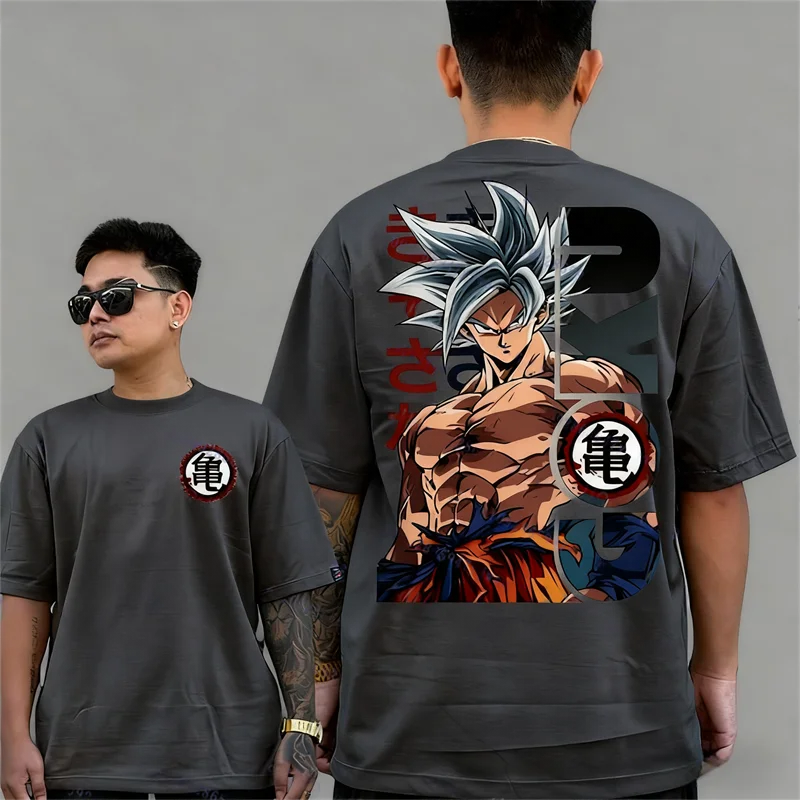2026 New Goku Dragon Ball Anime T-shirt for Men and Women Extra Casual Cotton Men and Women T-shirt Summer Sports Harajuku