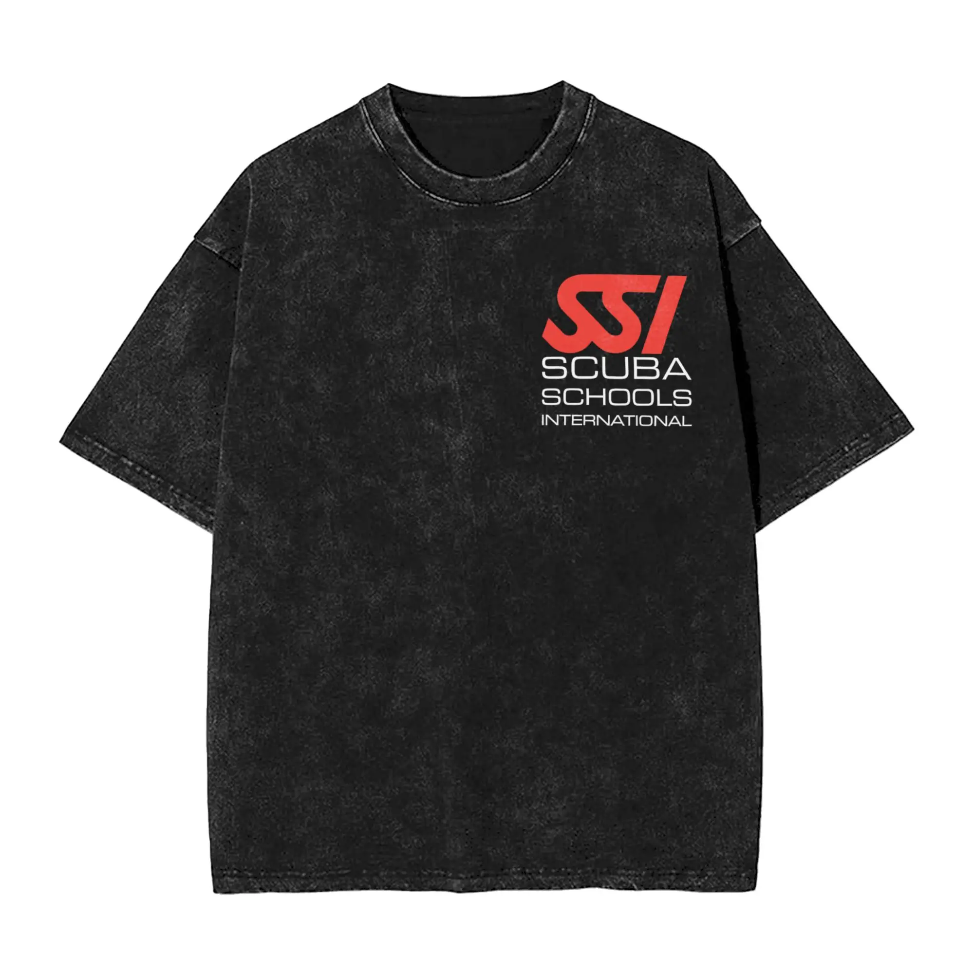 Men's SSI Scuba Schools International T Shirts Tops Summer Classic Short-Sleeved T-Shirt O Neck Hip Hop Casual Tshirt Hot Sale
