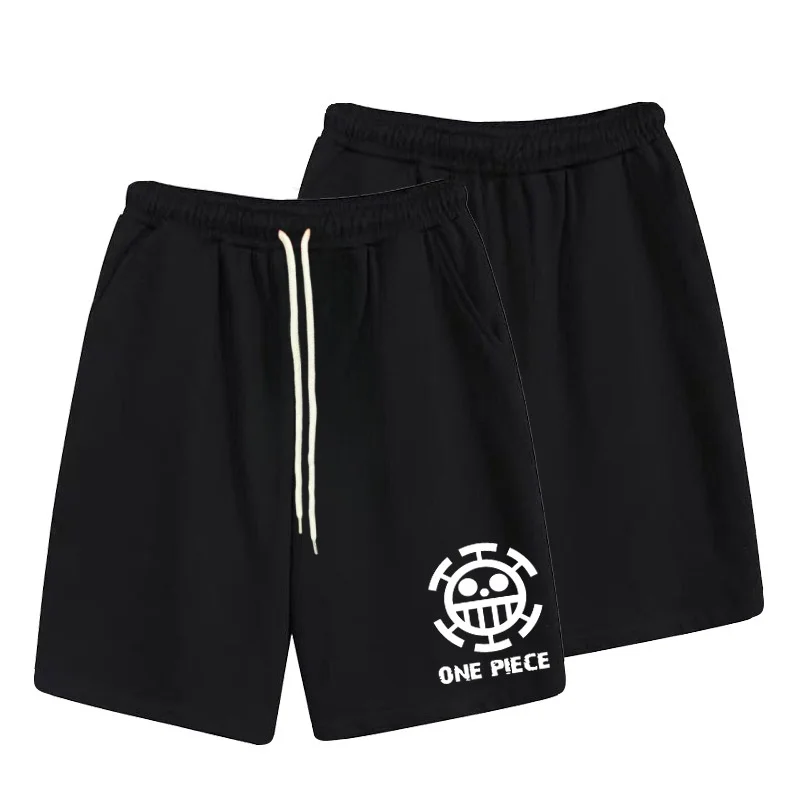 One Piece Anime Casual Men's and Women's Shorts Summer Slightly Elastic High-quality 3D Sports Shorts
