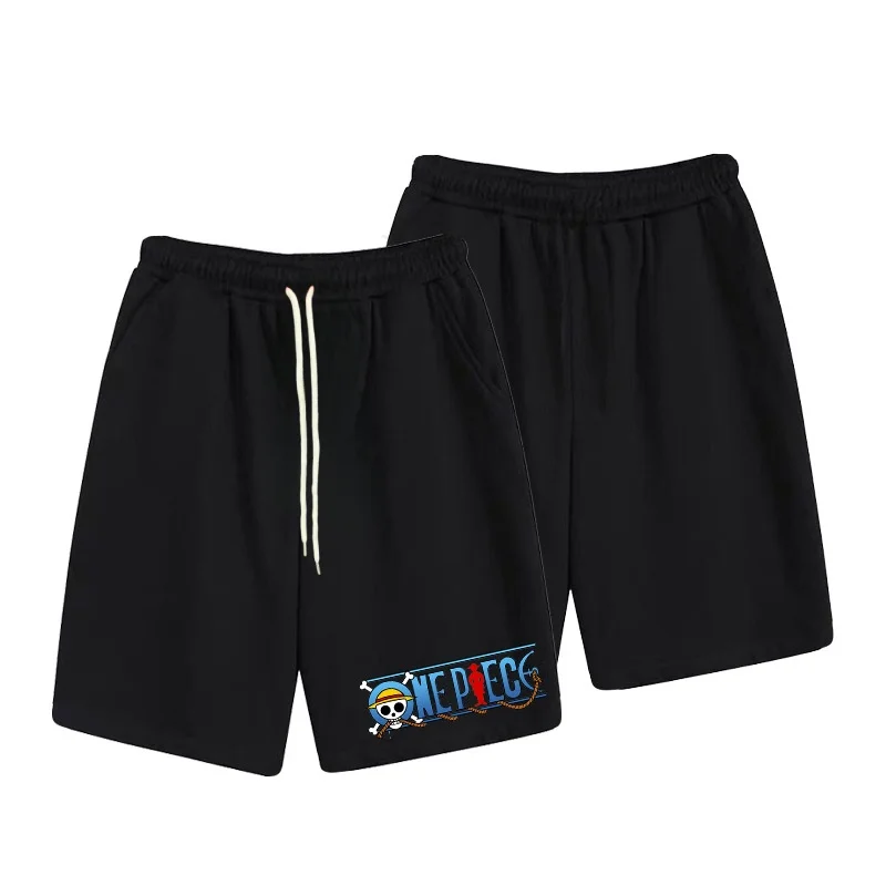 One Piece Anime Casual Men's and Women's Shorts Summer Slightly Elastic High-quality 3D Sports Shorts