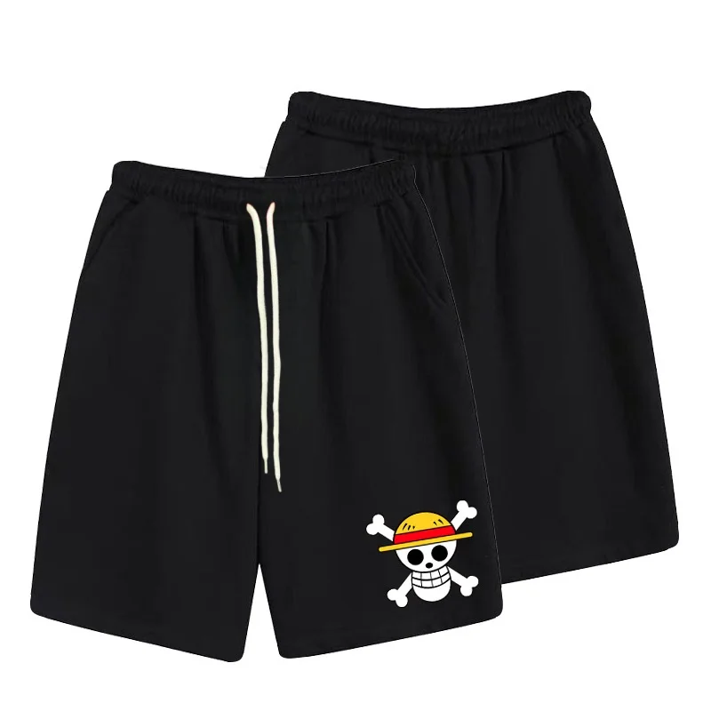 One Piece Anime Casual Men's and Women's Shorts Summer Slightly Elastic High-quality 3D Sports Shorts