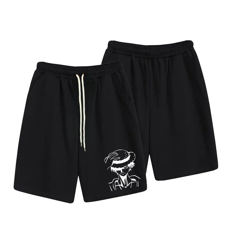 One Piece Anime Casual Men's and Women's Shorts Summer Slightly Elastic High-quality 3D Sports Shorts