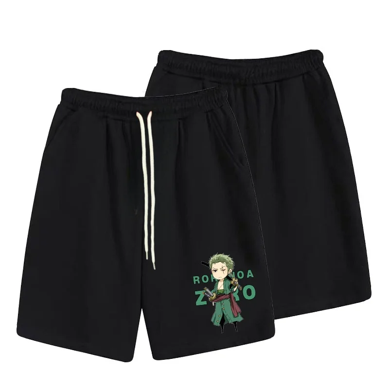 One Piece Anime Casual Men's and Women's Shorts Summer Slightly Elastic High-quality 3D Sports Shorts