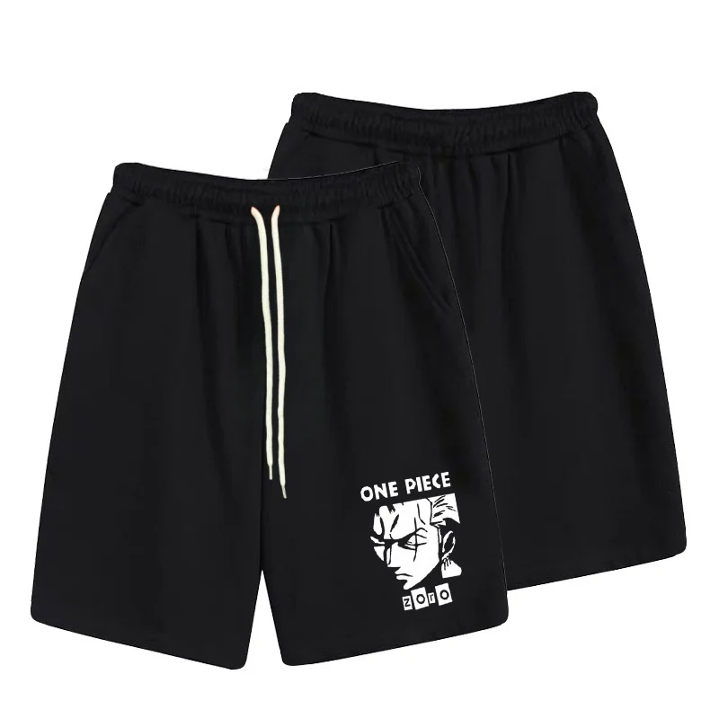 One Piece Anime Casual Men's and Women's Shorts Summer Slightly Elastic High-quality 3D Sports Shorts