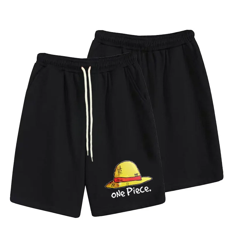 One Piece Anime Casual Men's and Women's Shorts Summer Slightly Elastic High-quality 3D Sports Shorts