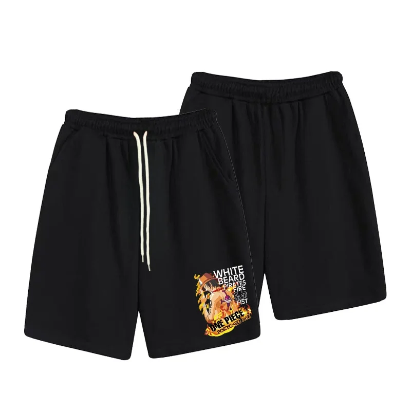 One Piece Anime Casual Men's and Women's Shorts Summer Slightly Elastic High-quality 3D Sports Shorts