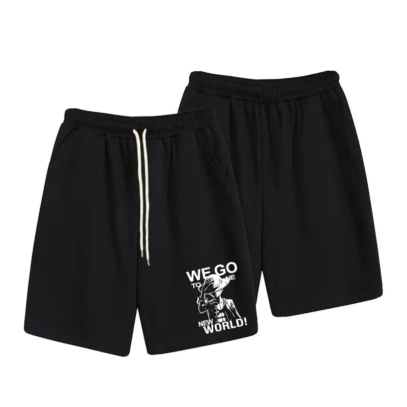 One Piece Anime Casual Men's and Women's Shorts Summer Slightly Elastic High-quality 3D Sports Shorts