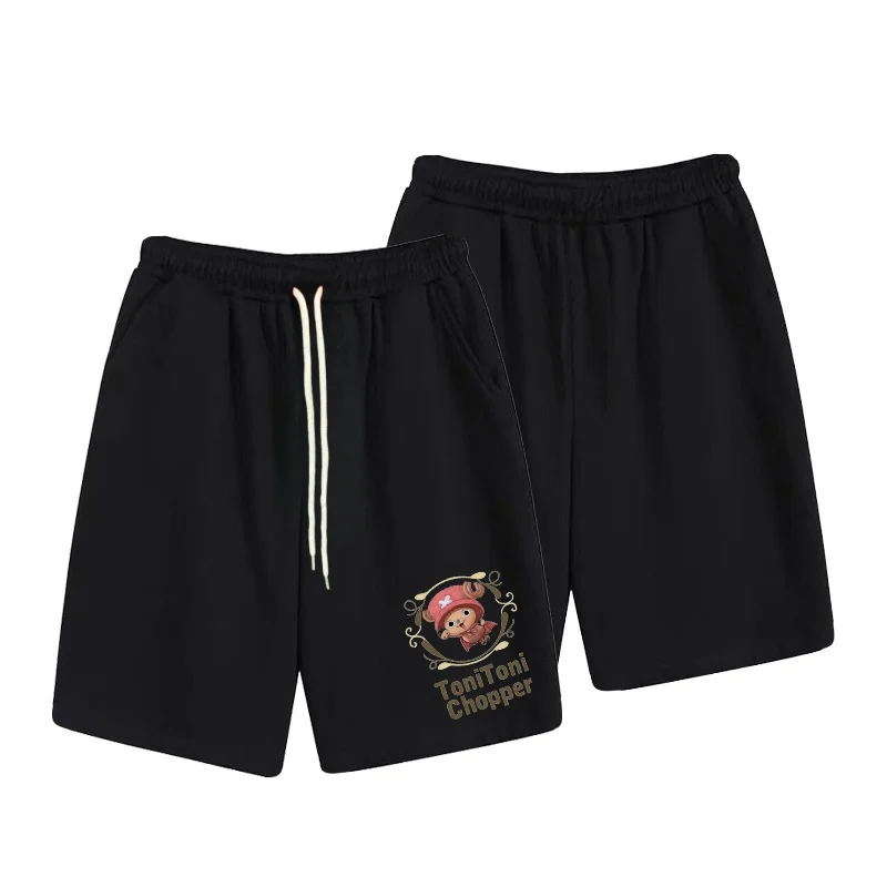 One Piece Anime Casual Men's and Women's Shorts Summer Slightly Elastic High-quality 3D Sports Shorts
