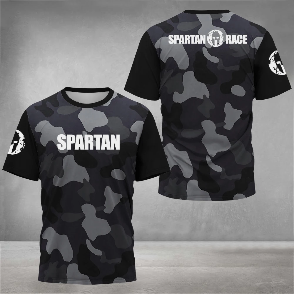 Fluorescent Green Spartan Style Workout T-Shirt Men Women Unisex Fitness Graphic Tee Casual Streetwear Summer outdoor clothing