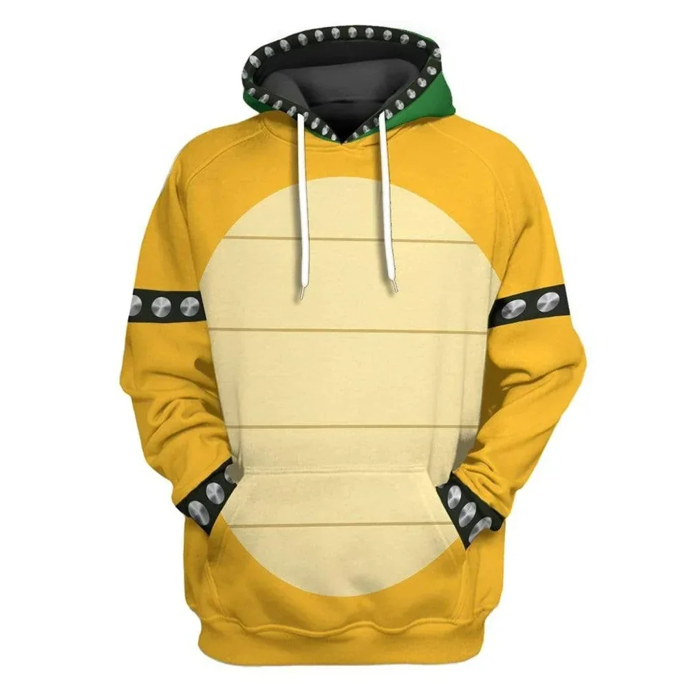 Super Brother Bowser Hoodies Sweatshirt Cartoon Bowser 3D Print Hoodie Men Women Fashion Hoodies Oversized Sweatshirt Sudaderas