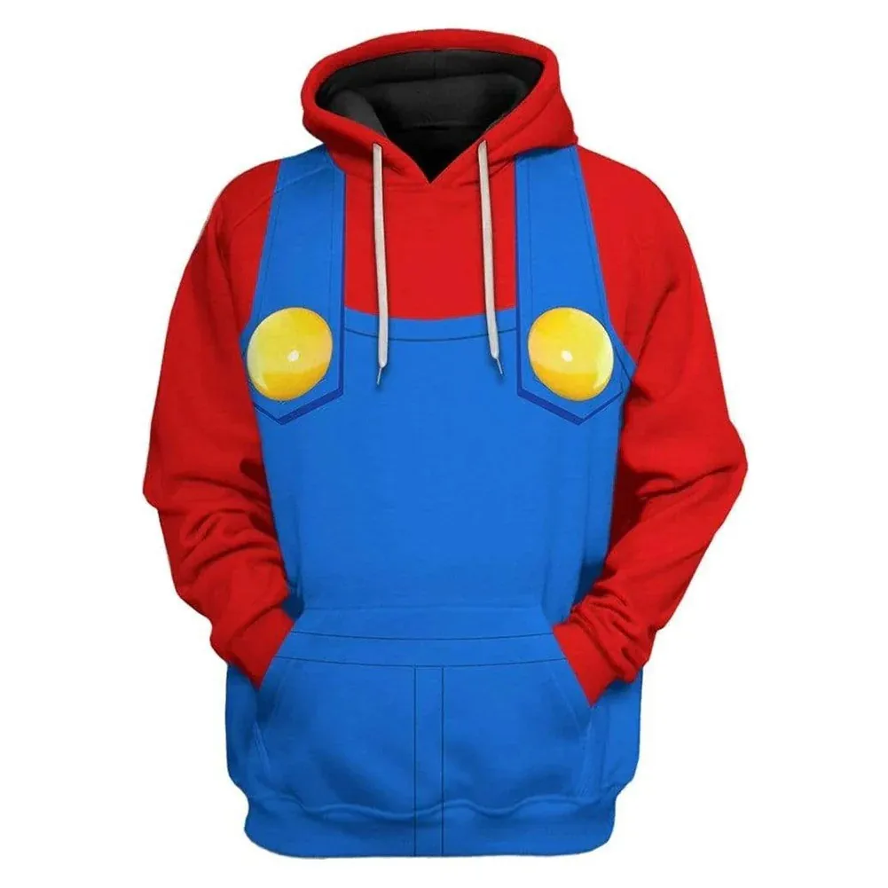 Super Brother Bowser Hoodies Sweatshirt Cartoon Bowser 3D Print Hoodie Men Women Fashion Hoodies Oversized Sweatshirt Sudaderas