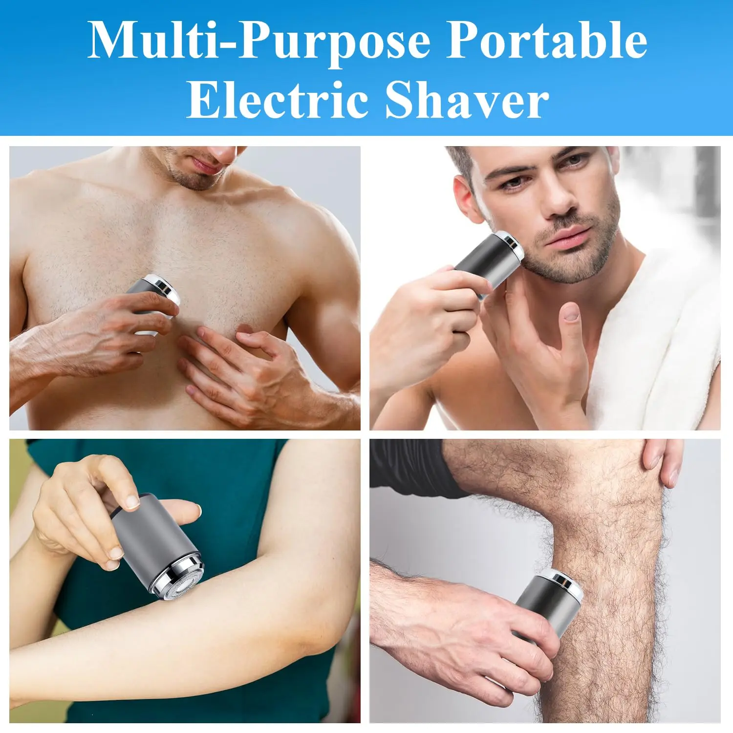 Mini Electric Shaver Portable Pocket-sized Men's Shaver, USB Rechargeable Waterproof Shaver Electric Beard Trimmer For Home, Car