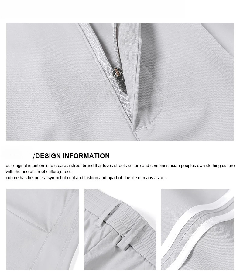 Brand Clothing Spring Summer Thin Men's Casual Straight Trousers Elastic Waist Outdoor Business Solid Color Long Pants Male