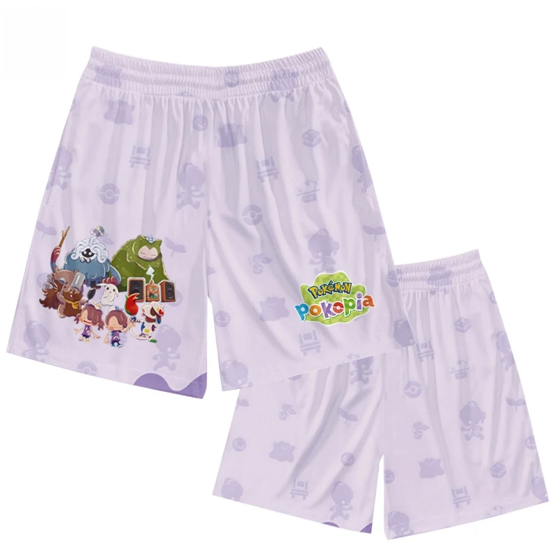 Pokémon Pokopia Squirtle Charizard Quick-Dry Shorts for Boys and Girls, Children's Student Casual Beach Pants