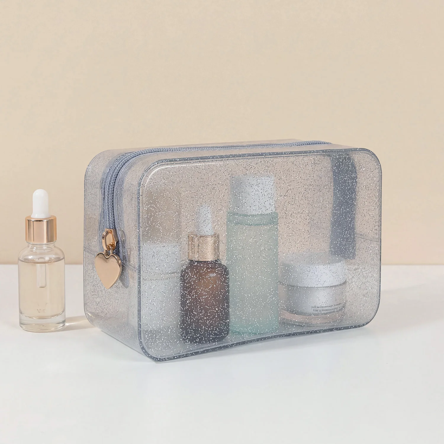 MIYIN NewPortable Cosmetic Waterproof Bag PVC Fashion Transparent Travel Bags Large Capacity Toiletry Bag