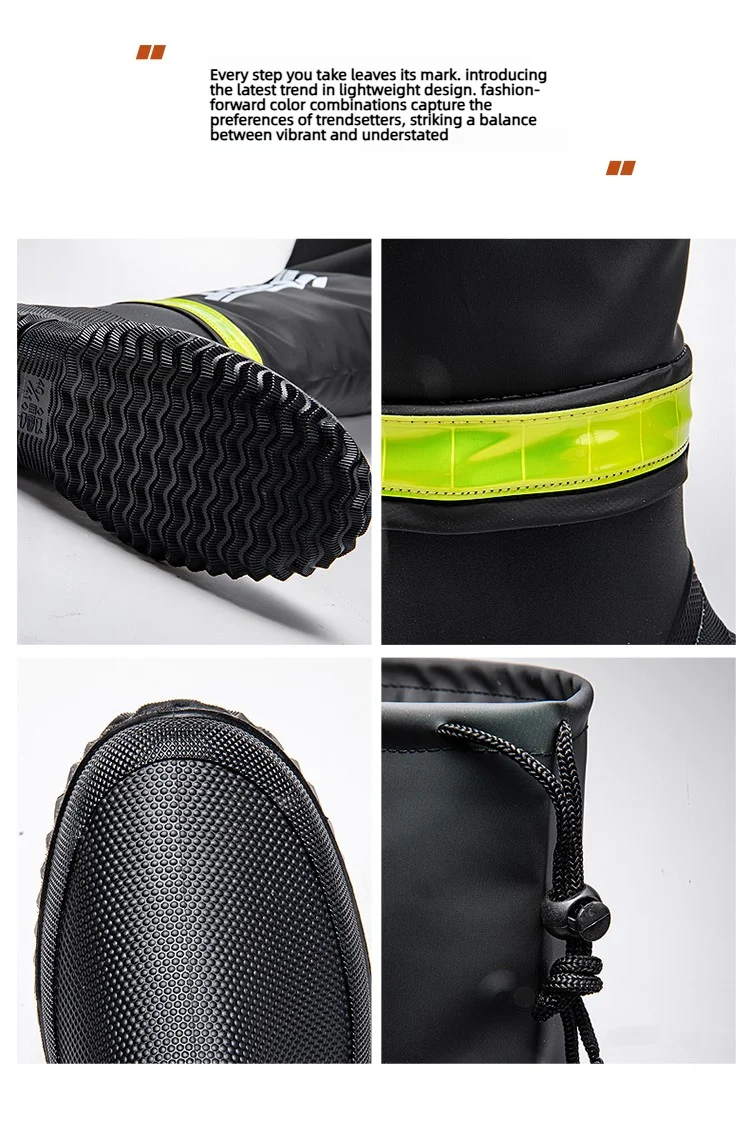 Men's Rain Boots Fashion High-Top Rain Boots For Outer Wear Long-Tube Waterproof And Non-Slip Couple Style Outdoor Fishing Boots