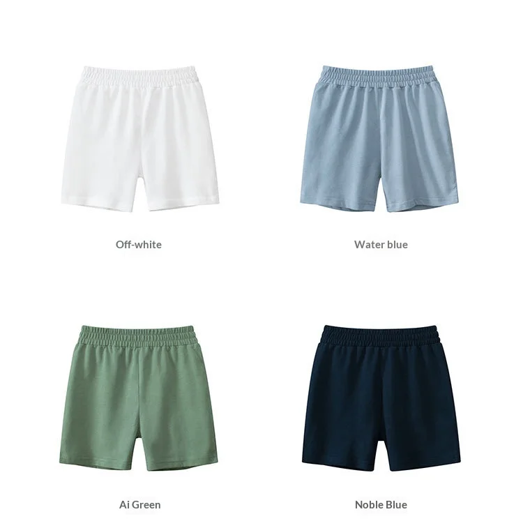 Children's Summer Shorts, New Cotton Shorts for Boys and Women, Solid Colors, Baby Boys, Five-Point Short Pants, Slacks