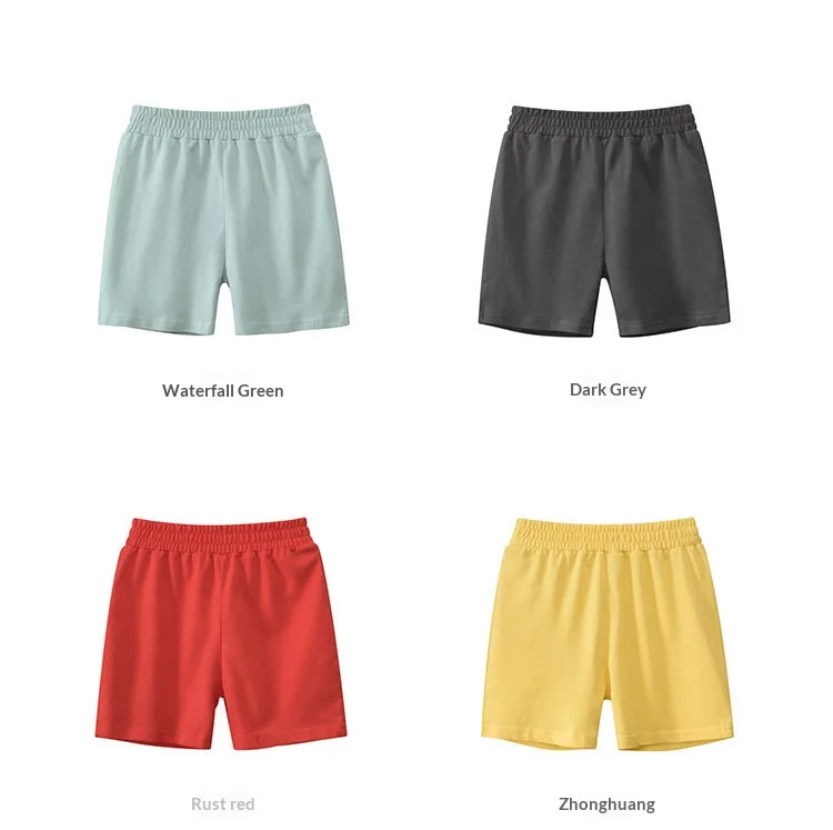 Children's Summer Shorts, New Cotton Shorts for Boys and Women, Solid Colors, Baby Boys, Five-Point Short Pants, Slacks