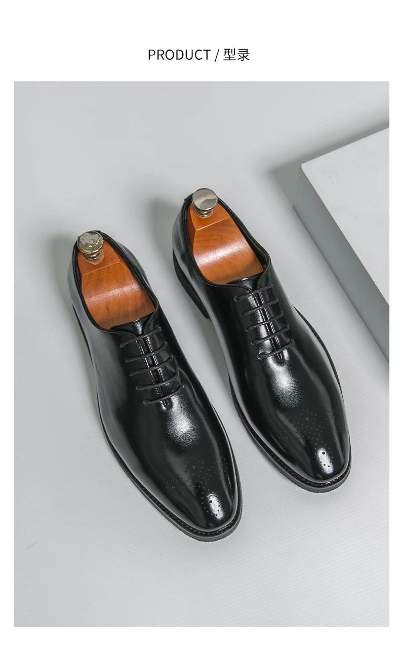 Men's Dress Shoes Trend Wedding Social Casual Leather Men Office Casual Business Shoes High Quality Formal Oxford Shoes Male