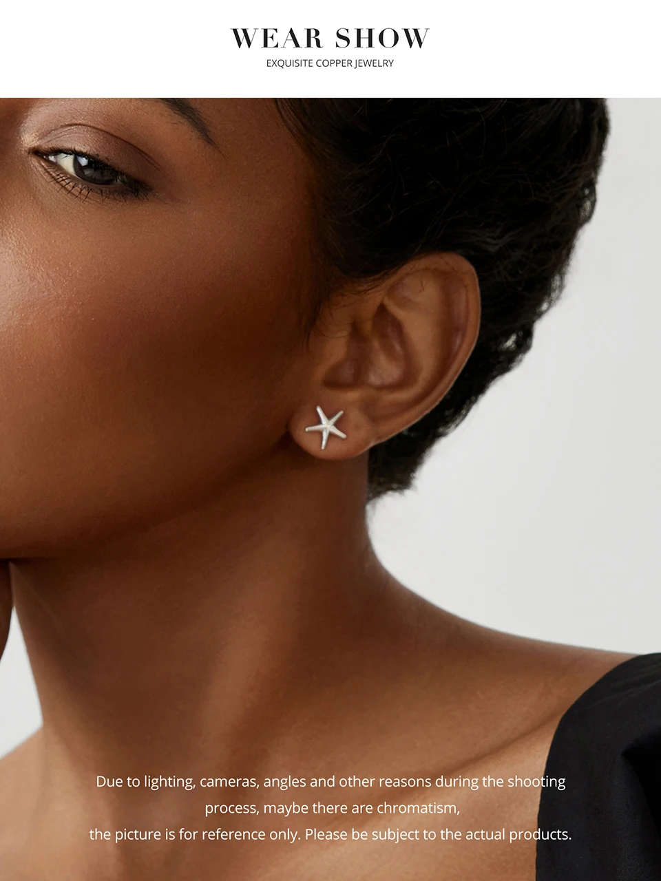 WOSTU 14K Gold Plated Starfish Earrings with 925 Silver Needle, Ocean Stud Earrings for Women Hypoallergenic & Durable Jewelry