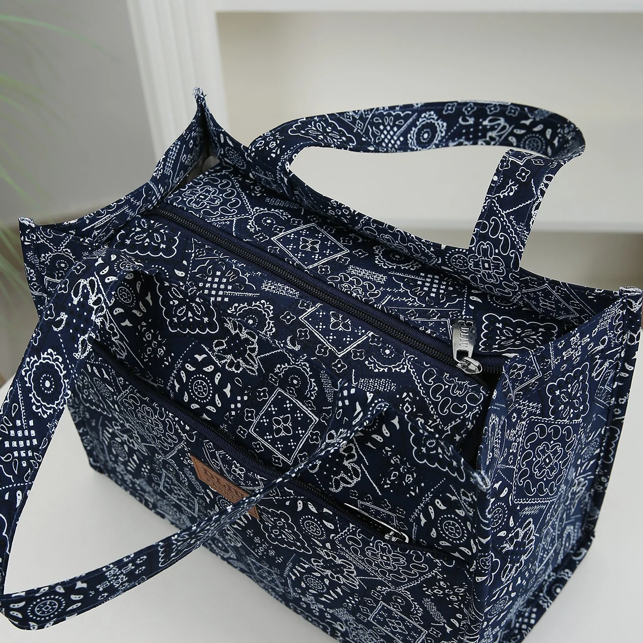 New Large-Capacity Lunch Bag, Lined with Aluminum Foil, Thickened Fabric, Cloth Bag, Portable Handbag, Lunch Box Storage Bag