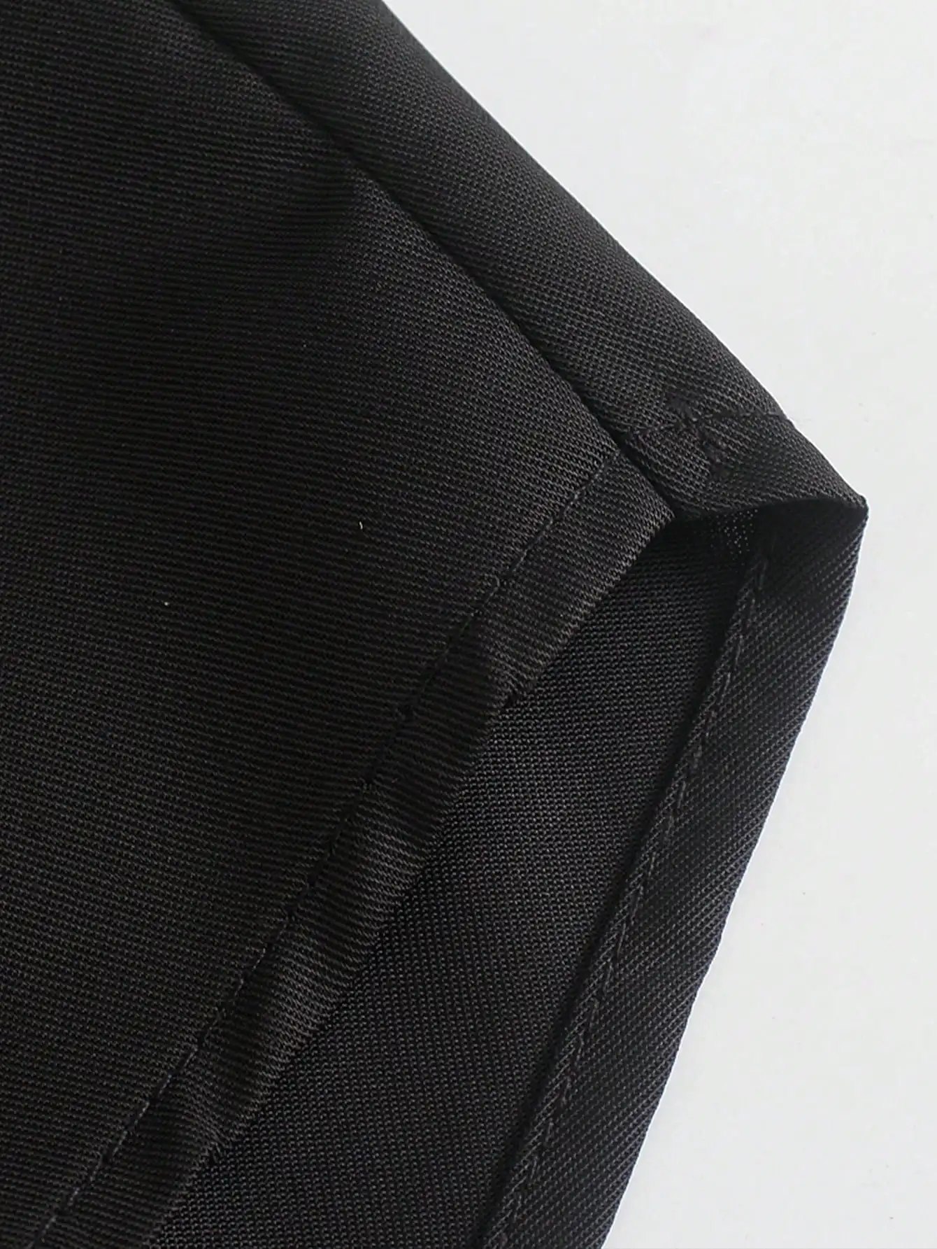 HH Womens Minimalist Black Stand Collar Shirt Oversized Long Sleeve Button Up Office Workwear Business Casual Daily Clothing