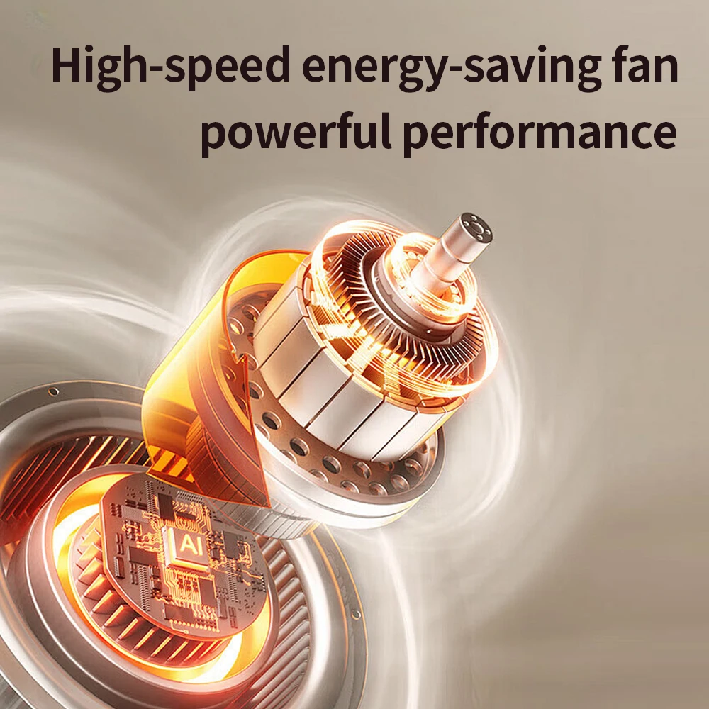 KASYDoFF USB Fans Indoor Fan 8 Inch Fan Portable with 5 Gears Quiet on Mini Table Fan Oscillation Fan