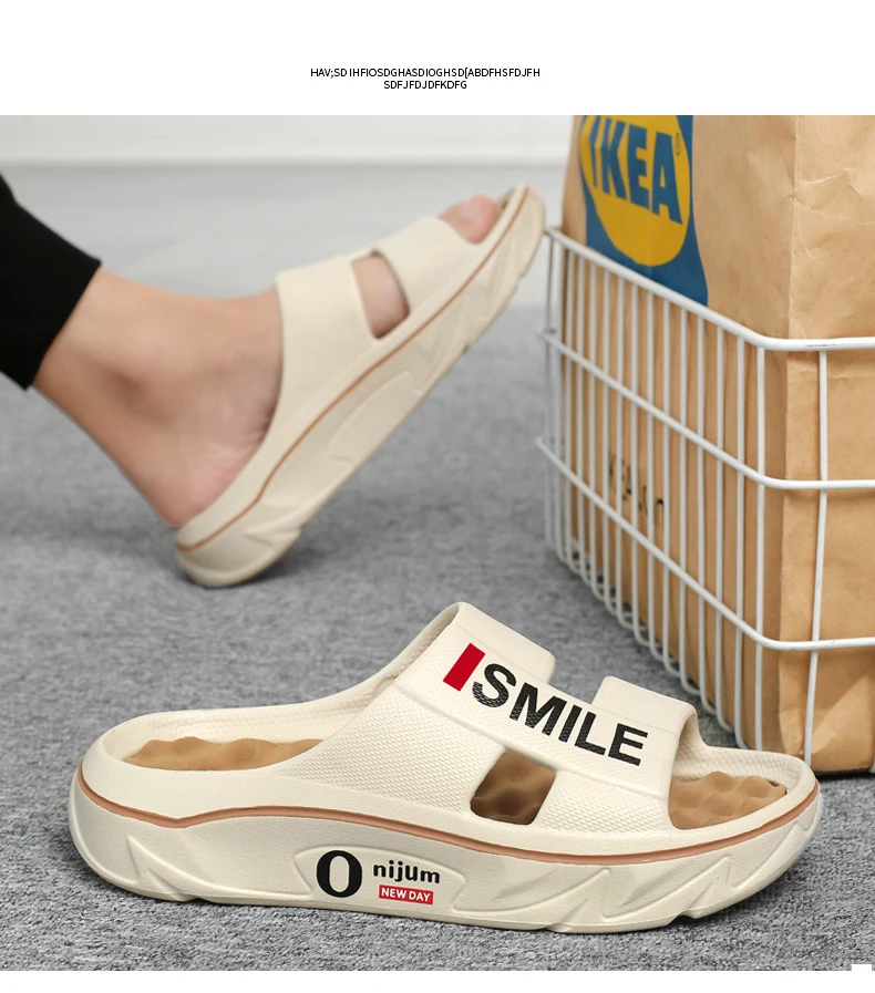 Men Slippers EVA Lightweight Indoor Beach Unisex Non Slip High Quality Women Sandals Comfortable Cute Luxury Couple Summer Brand