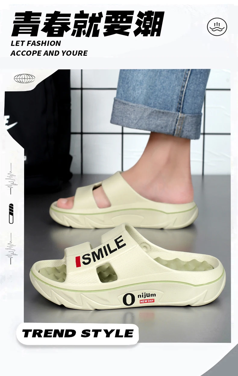 Men Slippers EVA Lightweight Indoor Beach Unisex Non Slip High Quality Women Sandals Comfortable Cute Luxury Couple Summer Brand