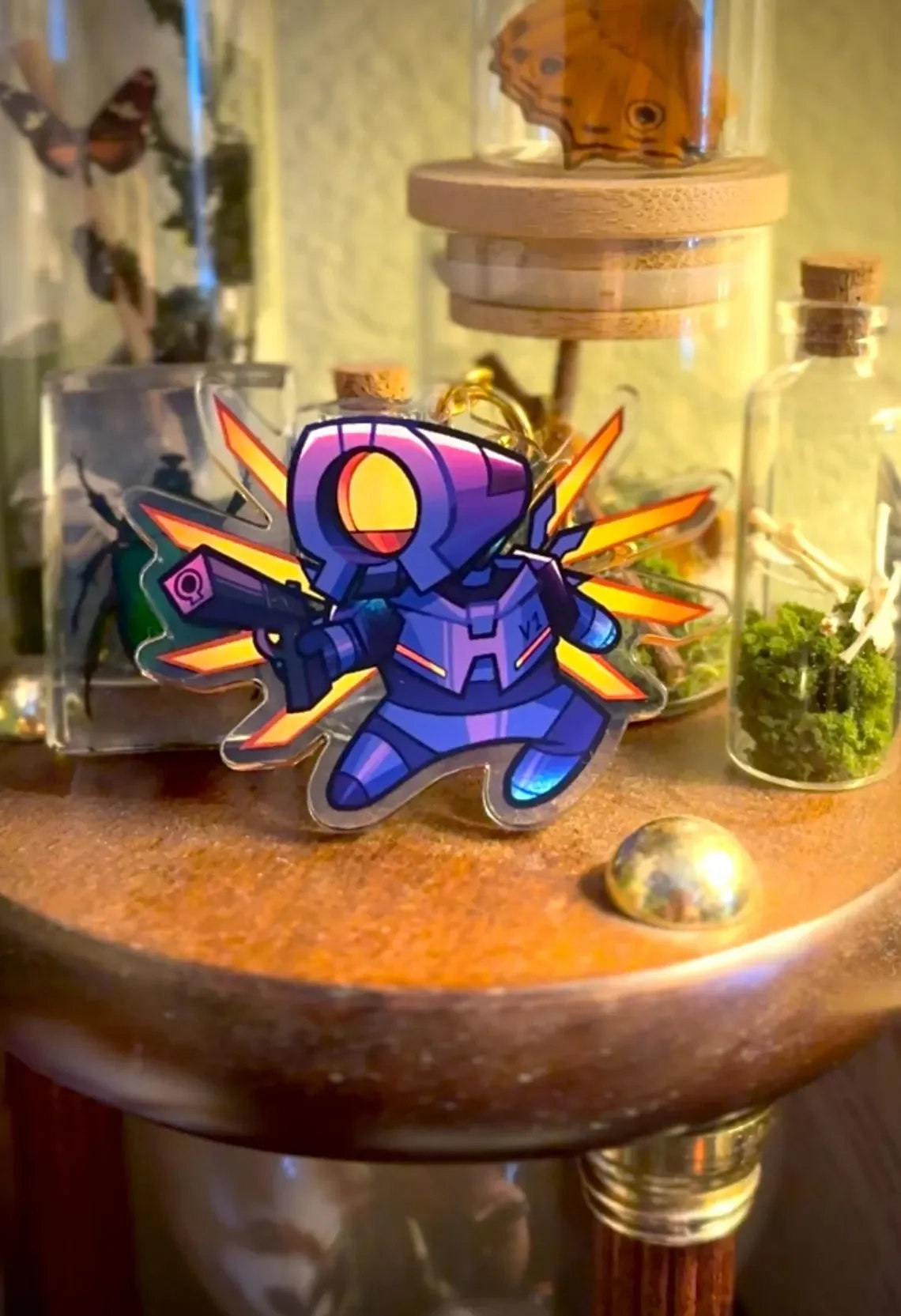 ULTRAKILL 2” V1/V2 Reversible Acrylic Keychain Charm Fashionable Reusable Bag Tag Accessory
