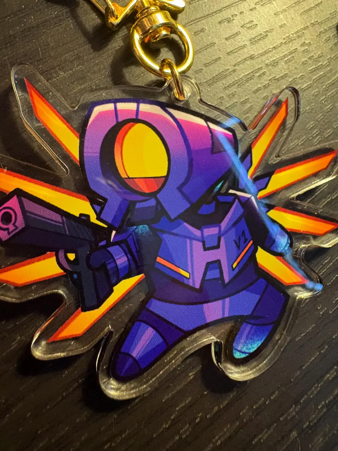ULTRAKILL 2” V1/V2 Reversible Acrylic Keychain Charm Fashionable Reusable Bag Tag Accessory