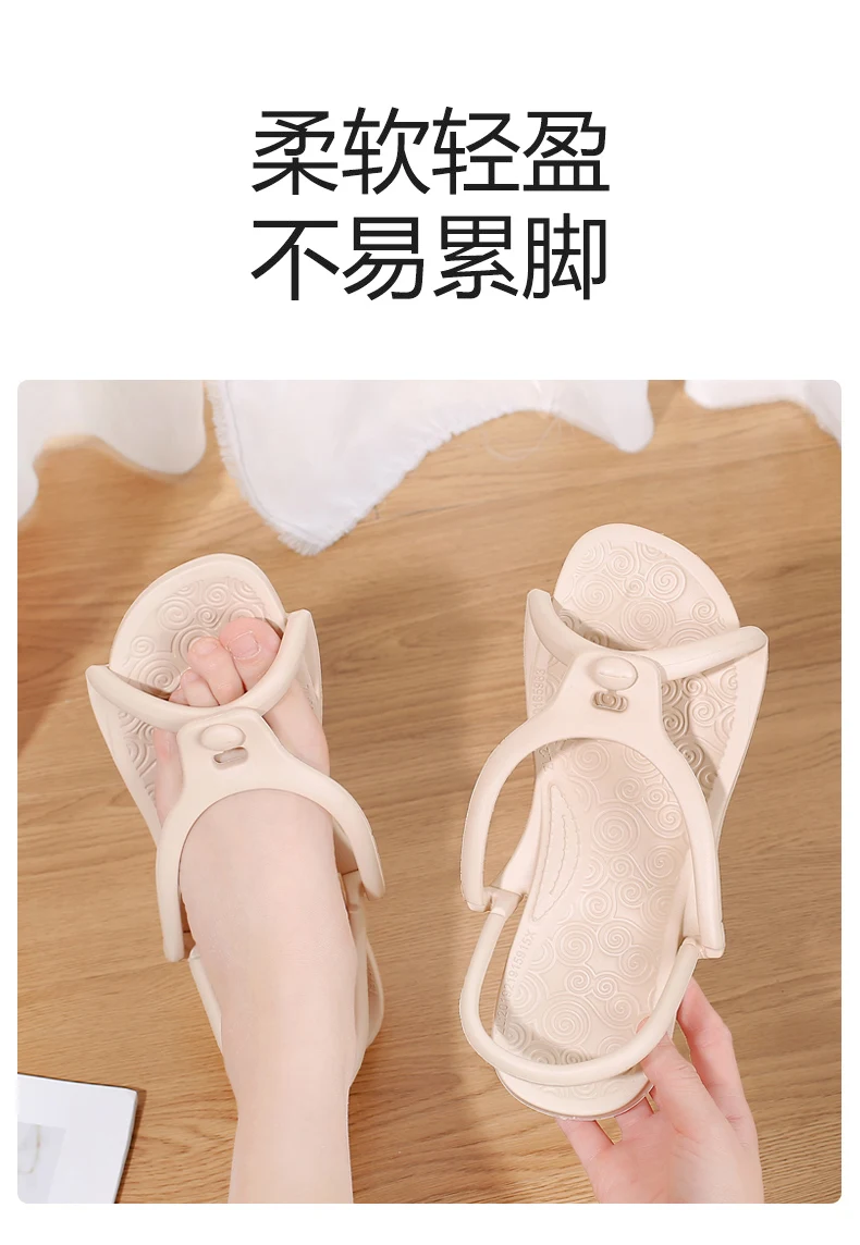 Upgraded Foldable Travel Slippers Unisex EVA Flip Flops Hotel Non Slip Bathroom Indoor Outdoor Portable Lightweight Comfortable