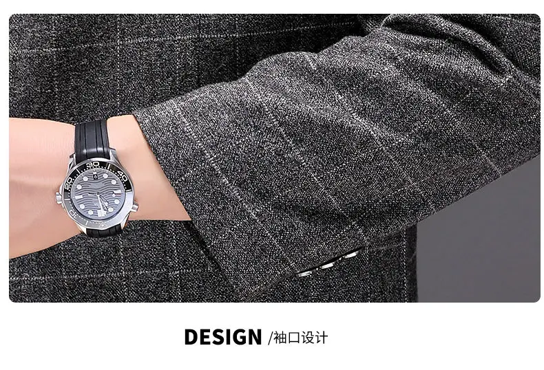 Blazer Fashionable Outdoor Travel Camping Youthful Wedding Versatile Host for Campus Leisure Korean Style Checkered Men's Blazer