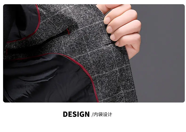 Blazer Fashionable Outdoor Travel Camping Youthful Wedding Versatile Host for Campus Leisure Korean Style Checkered Men's Blazer